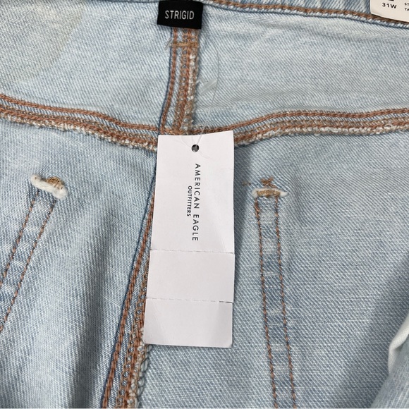 American Eagle Strigid Highest Rise Baggy Straight Jeans - Picture 8 of 16